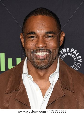 LOS ANGELES - MAR 19:  Jason George arrives for the PaleyFest 2017-Grey's Anatomy on March 19, 2017 in Hollywood, CA                