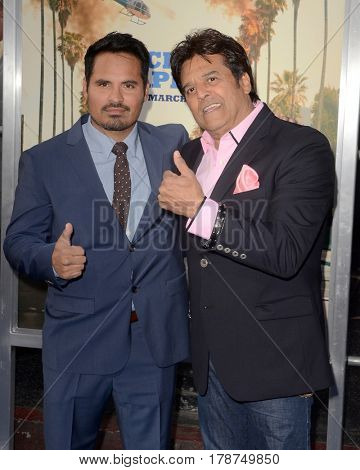 LOS ANGELES - MAR 20:  Michael Pena, Eric Estrada at the 
