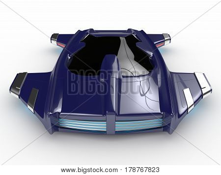 Concept Hover car H3 Car Technology high quality 3d redered image