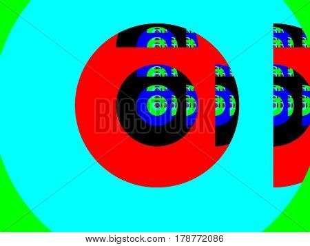 Colour abstract fractal illustration useful as a background