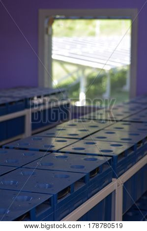 Solar Batteries On Remote Island In Fiji