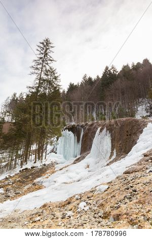 Urlatoarea waterfall in Ciucas Mountains located in Ciucas Mountains Nature Park.