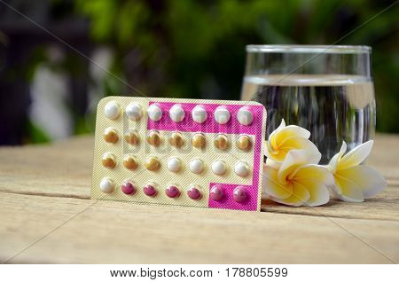 Oral Contraceptive Pills Education Wth Triphasic Pills.