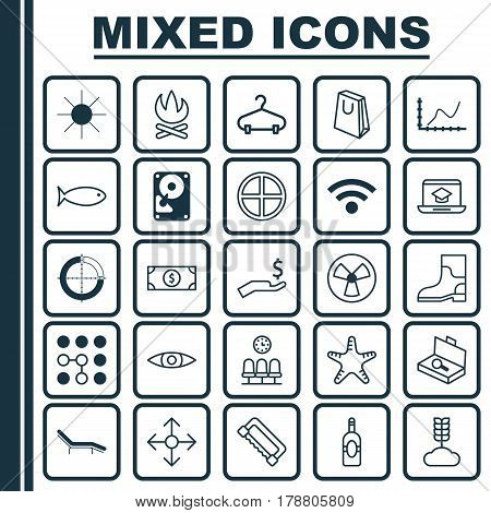 Set Of 25 Universal Editable Icons. Can Be Used For Web, Mobile And App Design. Includes Elements Such As Ventilator, Hooch, Carpentry And More.