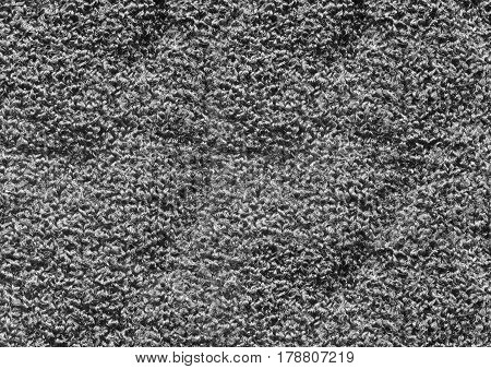 Close-up of grey carpet texture. Soft blanket textile texture background for design
