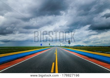 Thale Noi bridge at Phatthalung in Thailand
