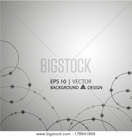 Geometric abstract background. Circles intersection. The vector image 10 eps.