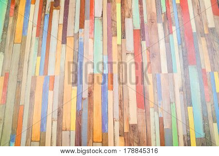 Colorful horizontal rectangular tiled background yellow red white black pattern. Multicolor tiles