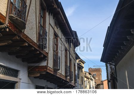 Monza (Brianza Lombardy Italy): historic buildings along via Lambro