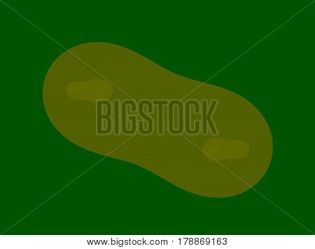 Yellow Green Fractal Background