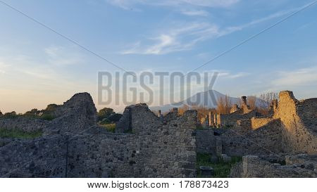 Remainings of an ancient roman town, Italy