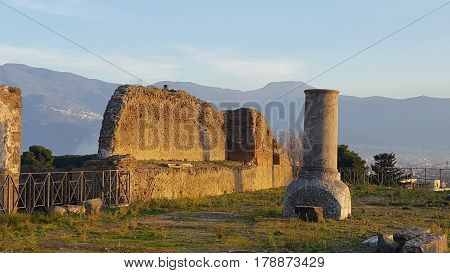 Remainings of an ancient roman construction site