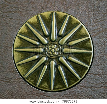 Sun of Vergina the ancient Greek symbol. Star with sixteen rays.