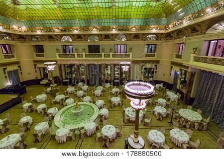 In The Restaurant Of The Hotel Metropol Moscow, Russia