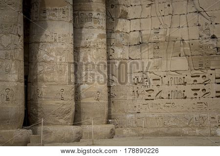 Temple Of Medinet Habu, Dedicated To Rameses Iii. - Unesco World Heritage Site, Luxor, Egypt