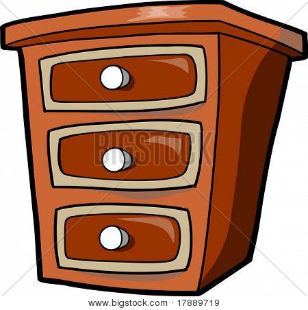 Illustration vectorielle commode