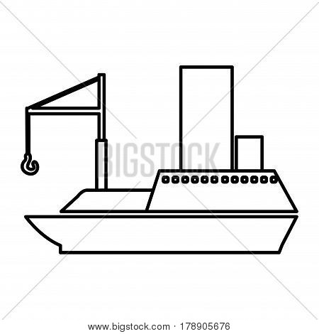 figure ship maritime transpotation, vector illustration design