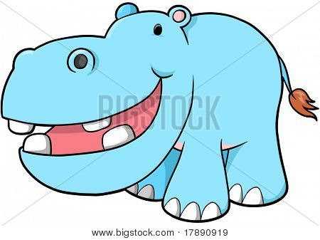 カバ ベクトル イラスト