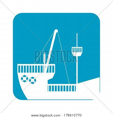 picture ship maritime transpotation, vector illustration design