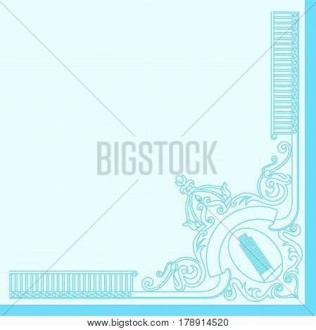 Ornament with Silhouettes of Ancient Italian Symbols