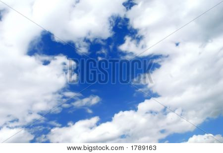Blue Sky With White Clouds