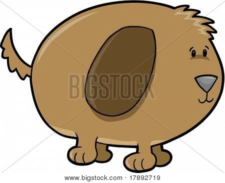 Kutya vektoros illusztráció