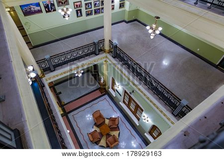 Interior Of The Metropol Hotel Moscow, Russia