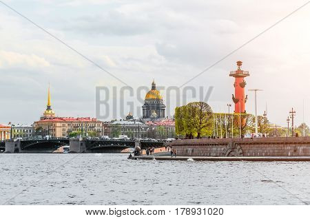 St. Isaac's Cathedral Strelka Vasilievsky Island St. Petersburg.