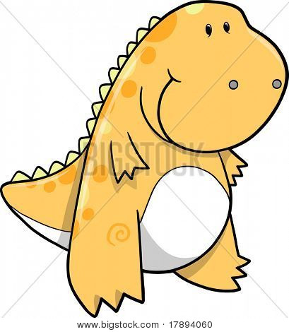 Tyrannosaurus dinoszaurusz vektoros illusztráció