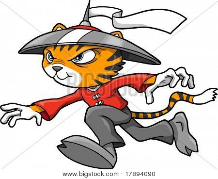 닌자 전사 벡터 일러스트 레이 션