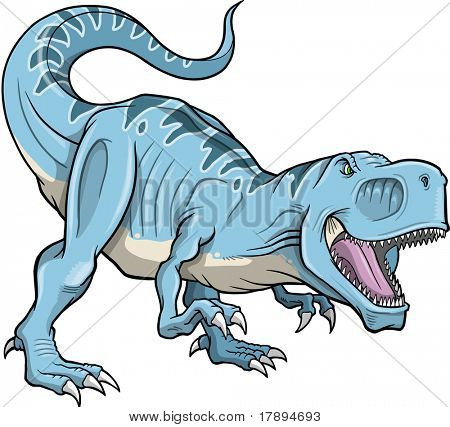  Tyrannosaurus Dinosaur Vector Illustration