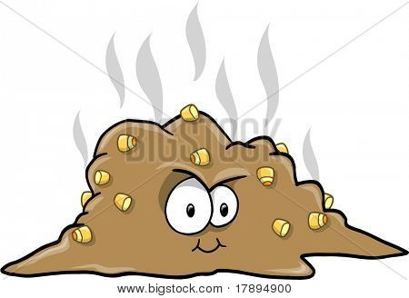 Ilustracja wektorowa Poop gnój