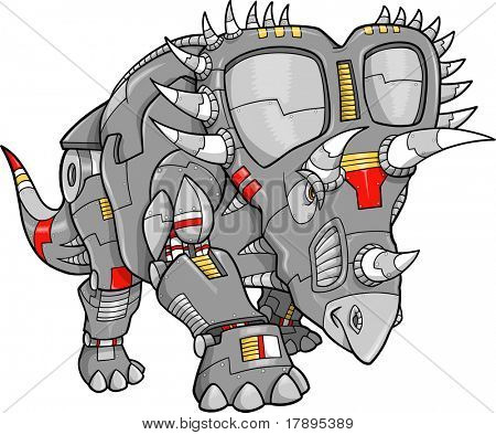 ロボット機械トリケラトプス恐竜