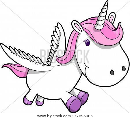 Illustrazione vettoriale di unicorno Pegasus