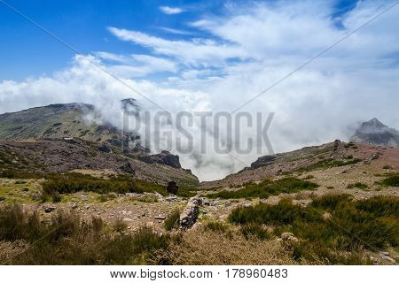 Mountain landscape Madeira Islands Pico do Arieiro