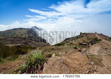 Mountain landscape Madeira Islands Pico do Arieiro