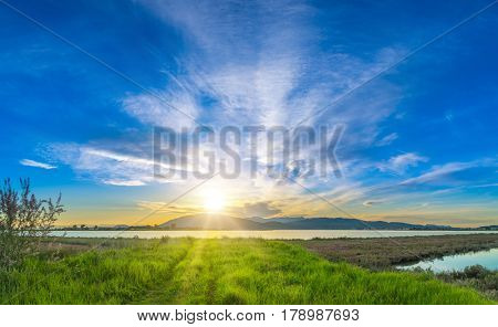 Sunrise in Lefkas island Greece
