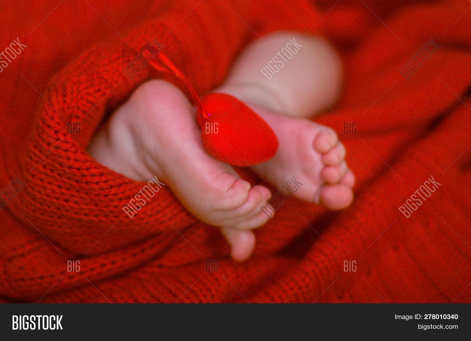 Red Heart On Baby Legs Image & Photo (Free Trial) Bigstock