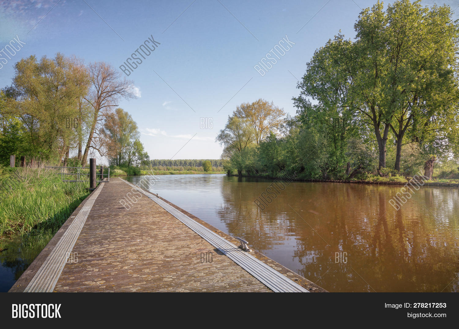 Long Jetty Along River Image & Photo (Free Trial) Bigstock