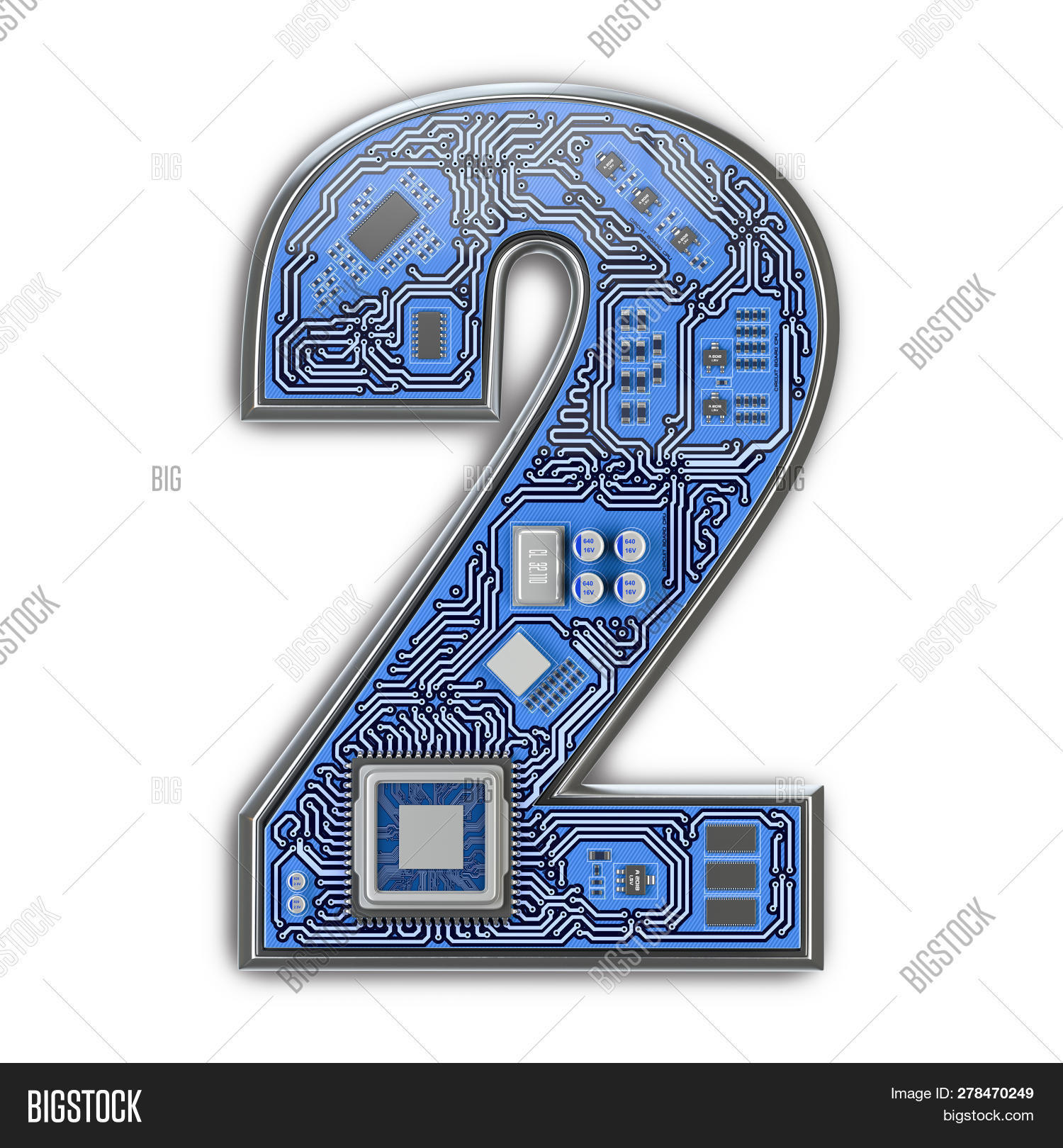 Number 2 Two, Alphabet Image & Photo (Free Trial) | Bigstock