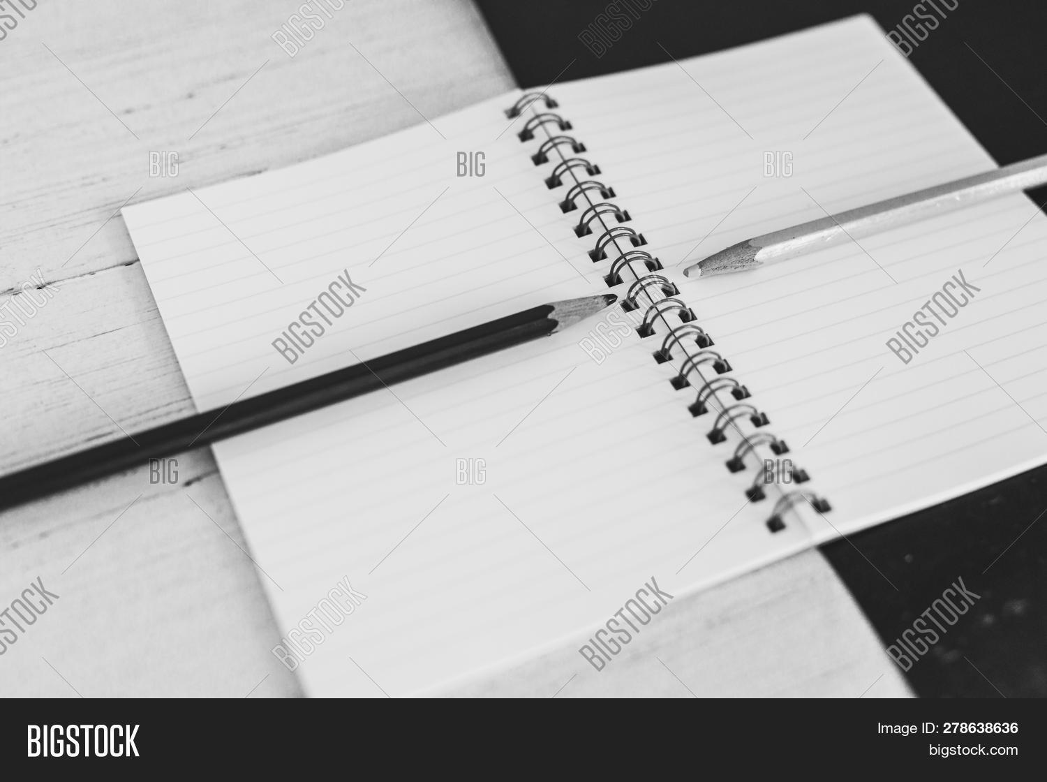 Open Notepad On Black Image & Photo (Free Trial) Bigstock