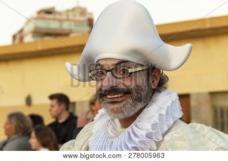 Torrevieja, Spain - January 5 2019:  Traditional Procession, Reconstruction Of Visit Of The Magi To 