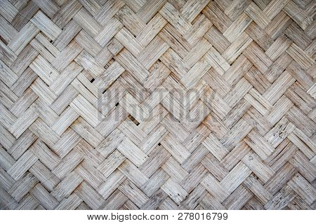 Weave Pattern / Weave Texture From Nature Bamboo Wicker Traditional Weave Pattern Handicraft Thai St