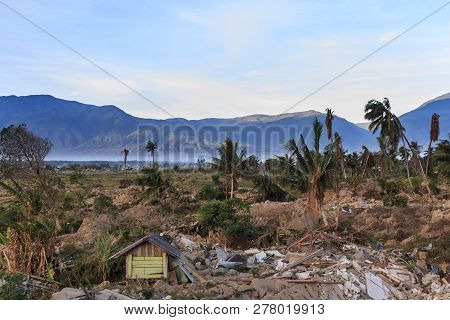 A Sunny Morning In A Village Lost Due To The Earthquake And Liquefaction Of Petobo Indonesia Central