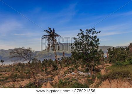 A Sunny Morning In A Village Lost Due To The Earthquake And Liquefaction Of Petobo Indonesia Central