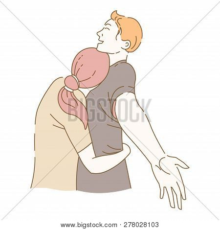 Couple Enjoying Time Spent Together Lady And Gentleman