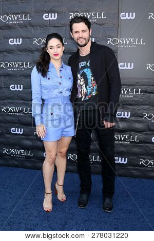 LOS ANGELES - JAN 10:  Jeanine Mason, Nathan Parsons at the 