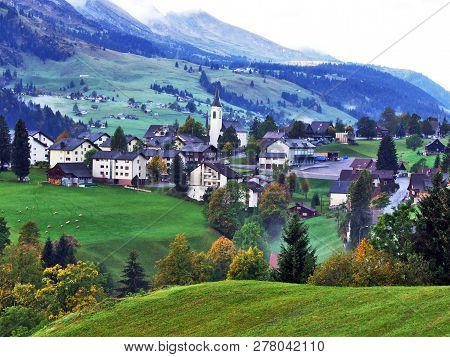 Wildhaus Village In The Toggenburg Region And In The Thur River Valley - Canton Of St. Gallen, Switz