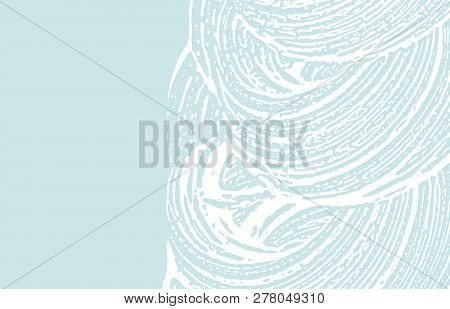 Grunge Texture. Distress Blue Rough Trace. Dazzling Background. Noise Dirty Grunge Texture. Wondrous