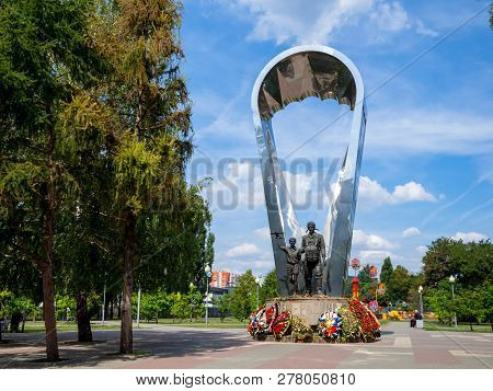 Voronezh, Russia - August 12, 2018: Monument 